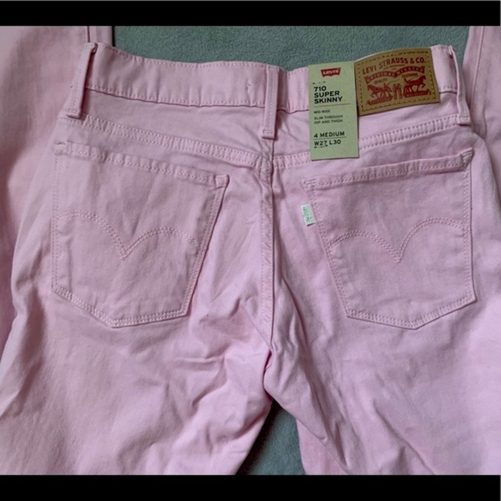 Levi Super Skinny Jeans (Pink) - Picture 2 of 2